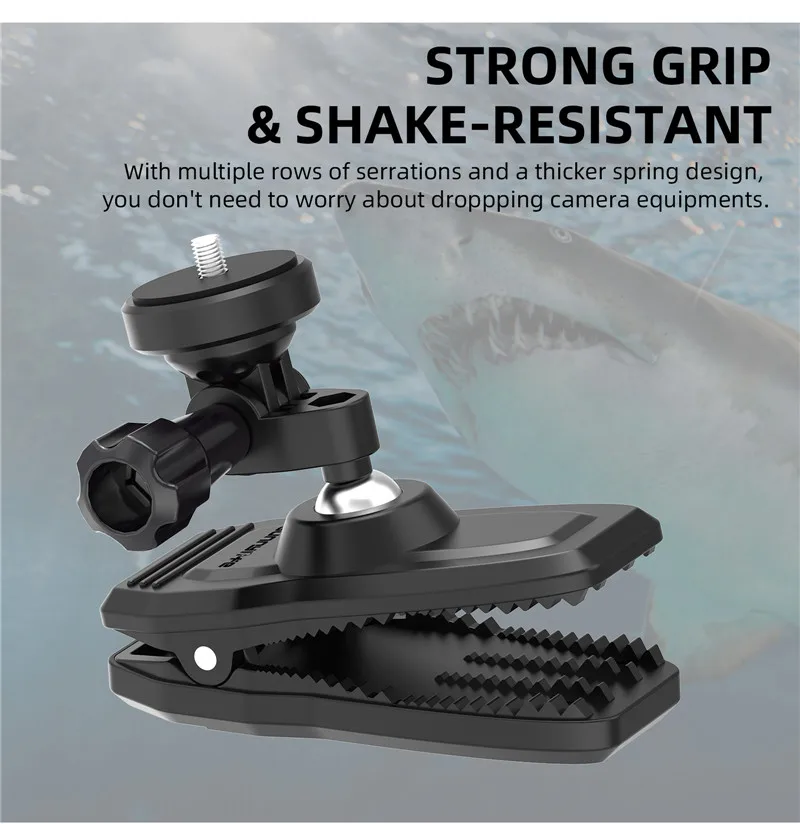 Magnetische Action-Kamera, 360-Grad-Dreh-Hut-Gürtel, Rucksack-Clip-Klemmhalterung für DJL OSMO Action 6 5 Pro 4 Go Pro 13 12 11 10 9 – Detail 8