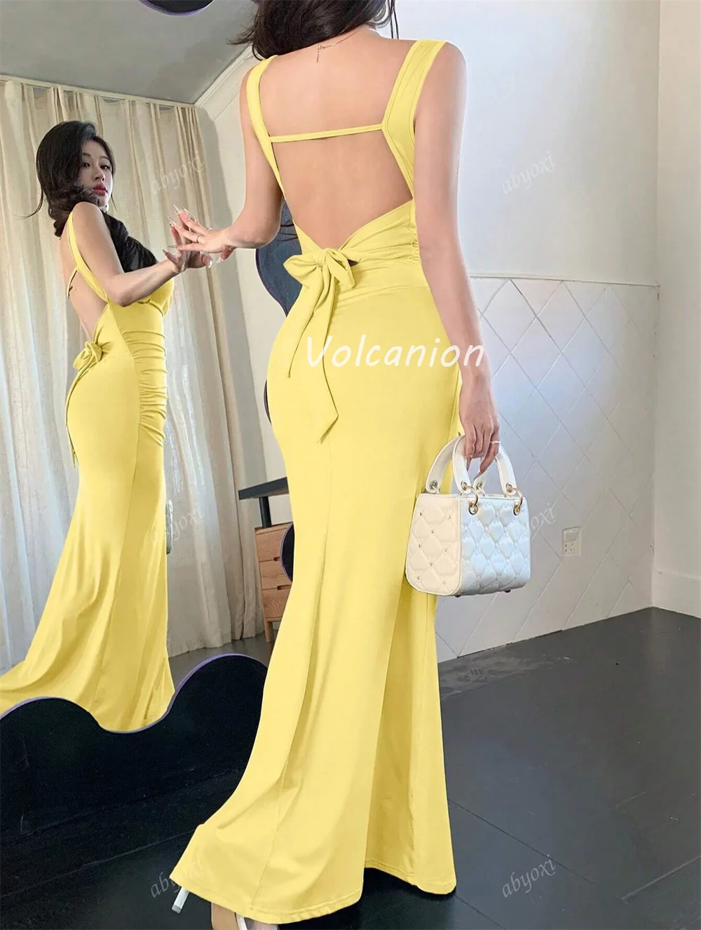 Moda personalizada de alta qualidade jérsei arco plissado sereia fora do ombro vestidos longos sob medida vestidos ocasião clássico simples