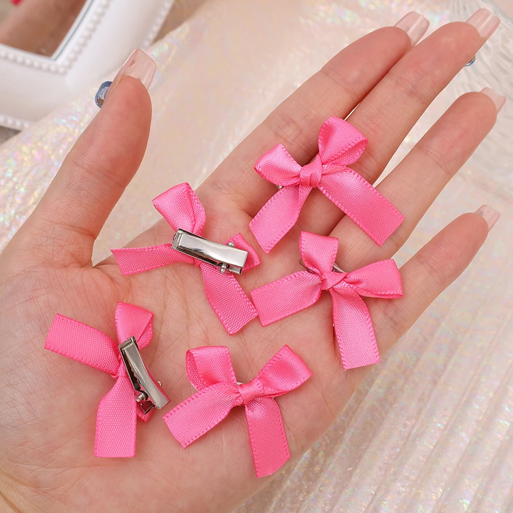 8/2/1 pz piccola forcina rosa Bowknot per le ragazze Y2K estate nuova carino frangia clip Hairslide copricapo accessori per capelli per i bambini