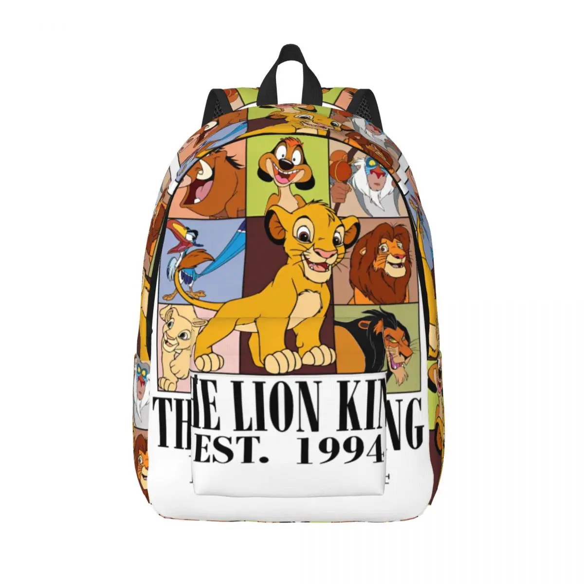 

Lion King Safari Simba Nala Backpack for Men Women Fashion Student Hiking Travel Daypack Cartoon College Shoulder Bag Sports