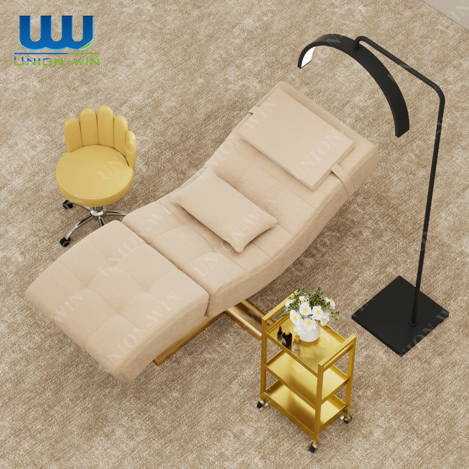 Memory Foam Backrest Mattress Eyelash Extension Set for Salon Curve Beauty Cover Facial Massage Lash Bed