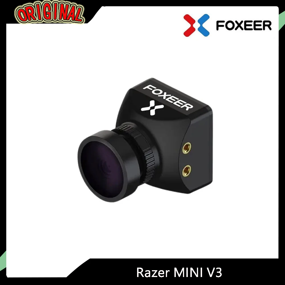 

FPV камера Foxeer Razer Mini V3 — 22*22 мм, легкий вес 12 г, 1200TVL, 4:3 PAL, с низкой задержкой, для FPV Racing/Freestyle Drones