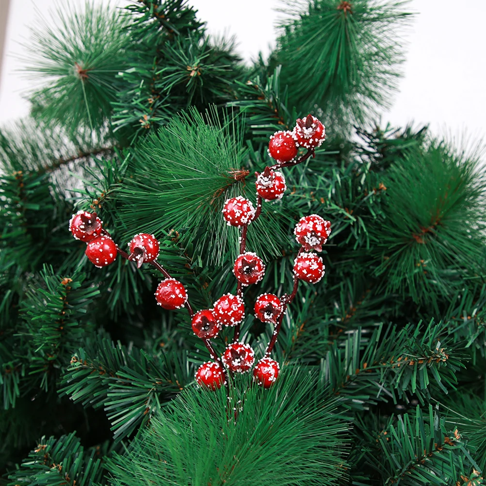 

3pcs Artificial Photography Props Simulated Berry Branches Simulated Berry Decor For Christmas Wedding Home Party Red