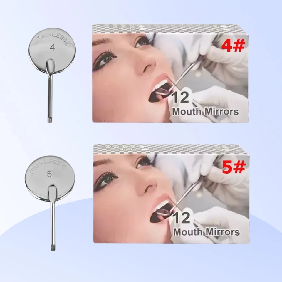 

Dental Stainless Steel Mouth Mirror Handle Dentist Instruments Oral Mirrors Whitening Clean Dentistry Lab Tools Material