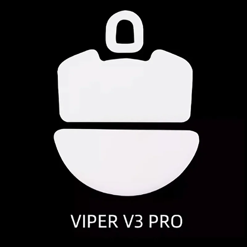 เมาส์สเกต PTFE แบบใหม่สำหรับ Viper V3 Pro, เมาส์สเก็ตรุ่นน้ำแข็ง1ชุดควบคุมความเร็วในการเบรก