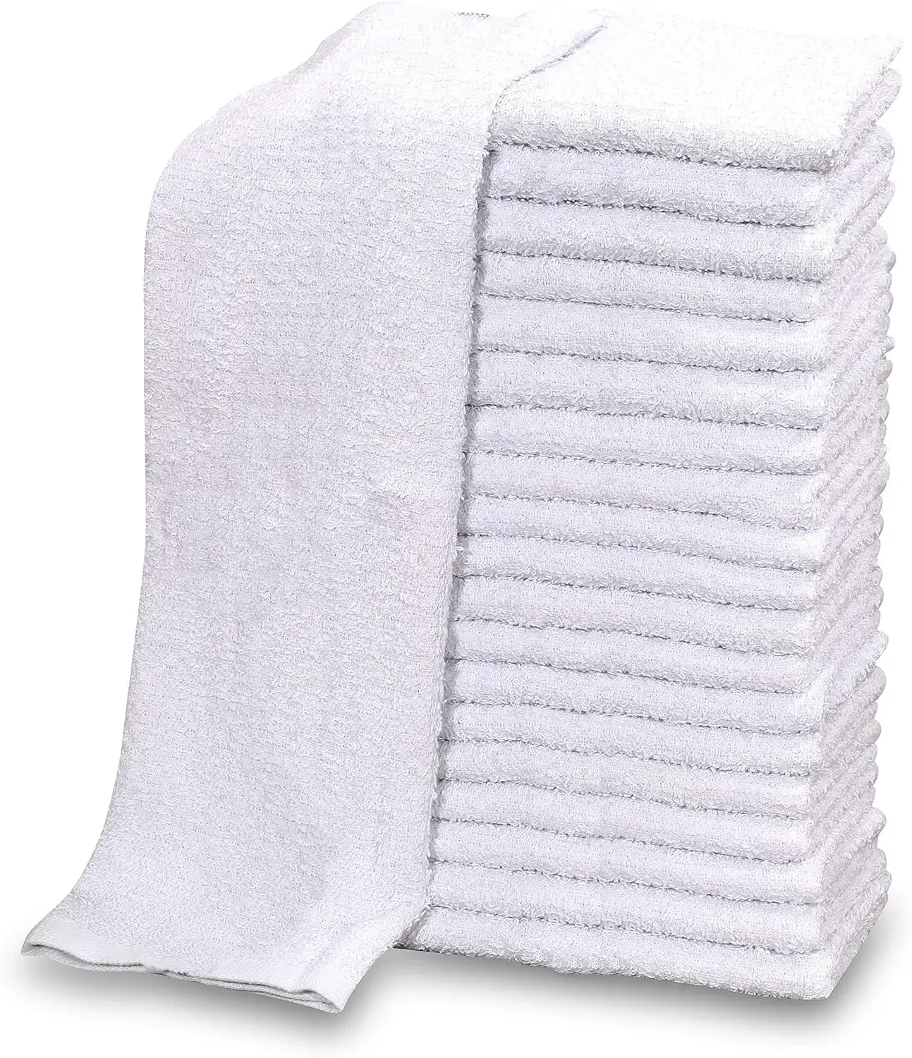 120 PC New Cotton Blend White Restaurant Bar Mops Kitchen Towels 28oz (10 Dozen) (120, White)