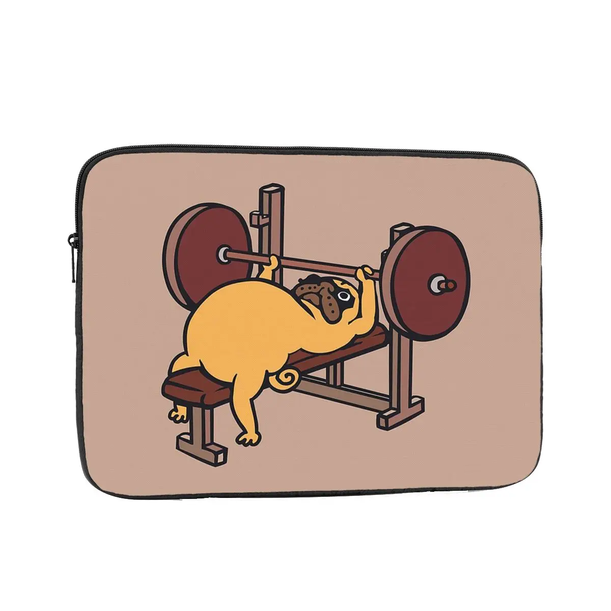 

Чехол для ноутбука Pug Bench Press, сумка 10, 12, 13, 15, 17 дюймов, сумка для ноутбука, противоударный чехол для планшета, сумка
