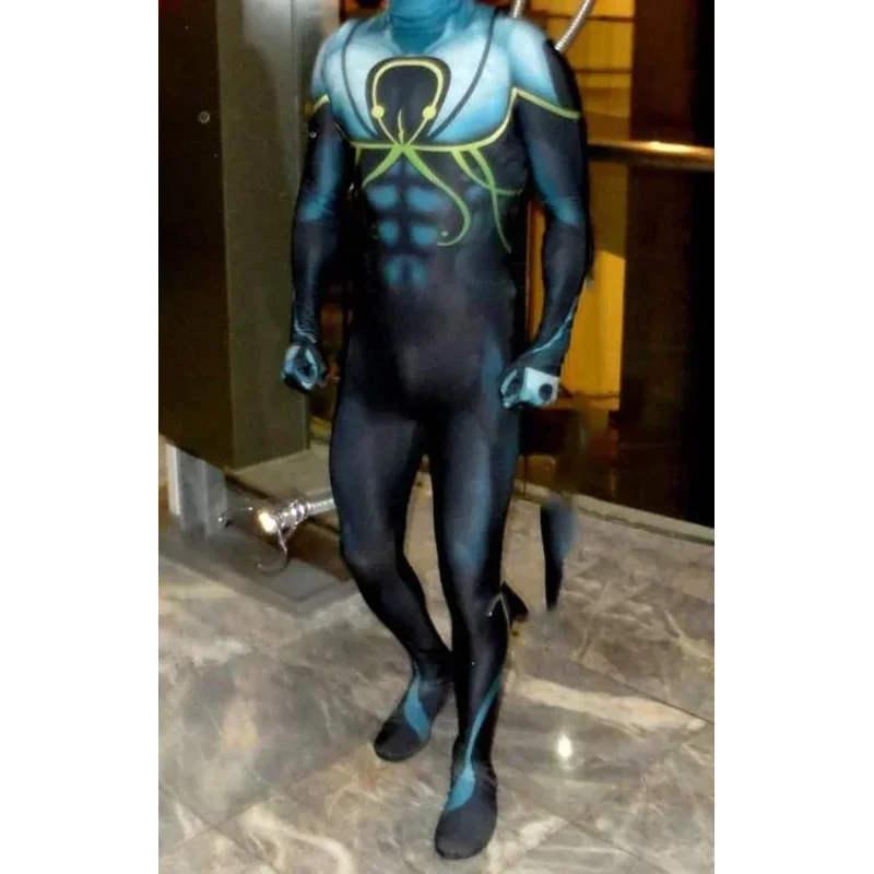 Men Halloween Adults Kids Superior Octopus Spidercosplay Costume Zentai Suit  Bodysuit Party Jumpsuits