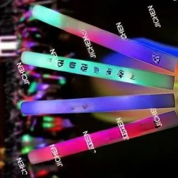 JICHEN111  Glow stick custom led electronic colorful luminous sponge foam support