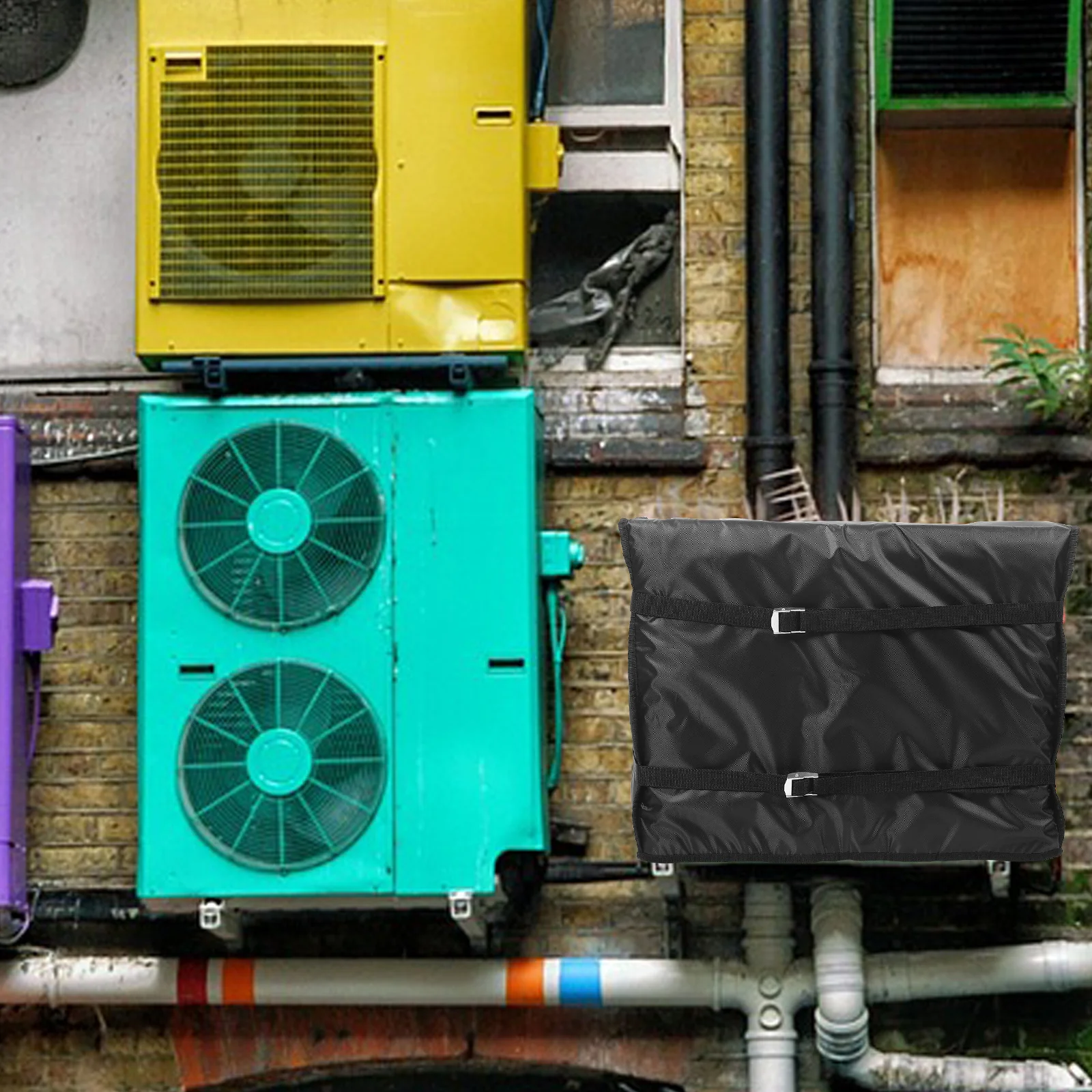 

Air Conditioner Unit Cover Outdoor Ac Protector Waterproof Dustproof for Window Units No Tools Needed Cover Covers for Outside