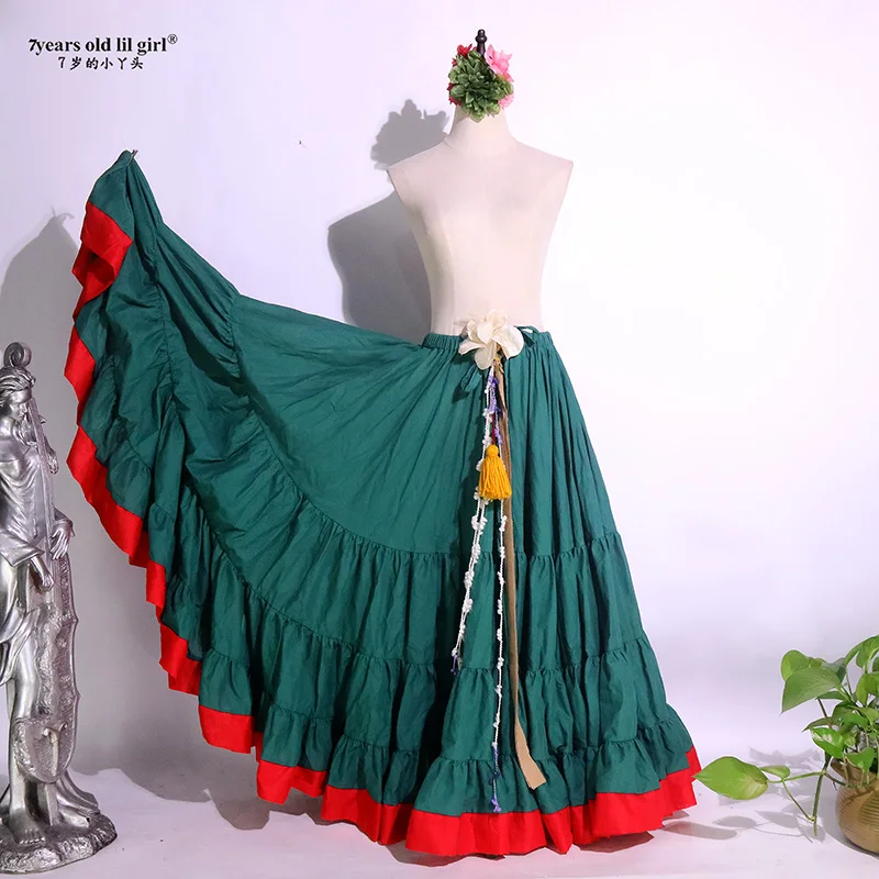 cotton Furlong Ming Go belly dance 4 layer 20 expansion skirt CWW15