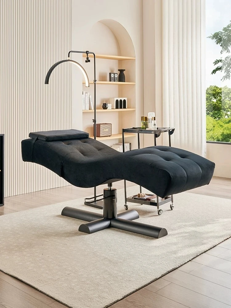 S-shaped tattoo lift bed for beauty salons, tattoo embroidery eyelash bed