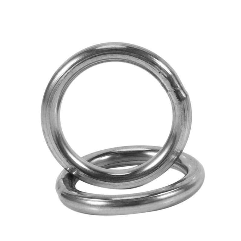 Aço inoxidável soldado redondo O Rings, M4 x 30mm, Strapping, 30 Pcs