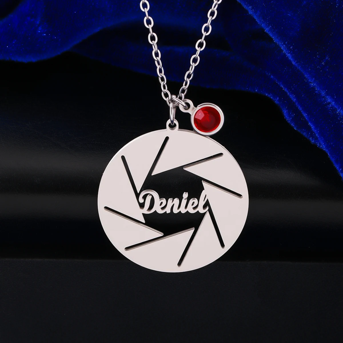 

Todorova Personalized Customized Name Fashionable Round Sprial Connector Accessories Necklace Charm Stainless Steel Jewelry Gift