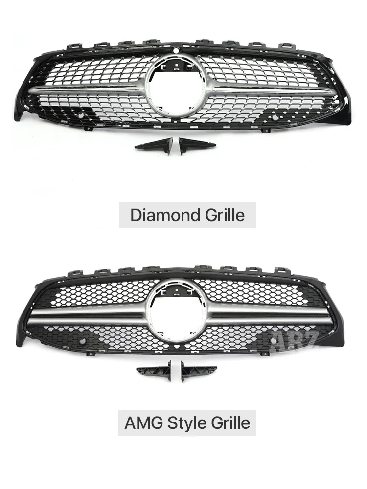 Pan americana gt diamant grill cla35 45 amg stil gitter für benz cla coupe sedan schieß bremse w118 x118 c118 2019 2023 2011-2015