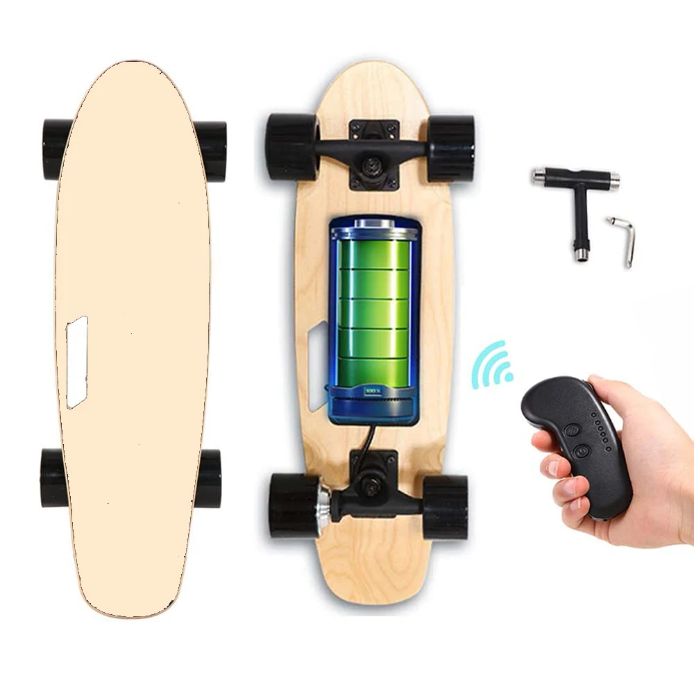 

Electric Skateboard with Wireless Remote Control, Electric Longboard for Adults 7 Layers Maple Electric Skateboards