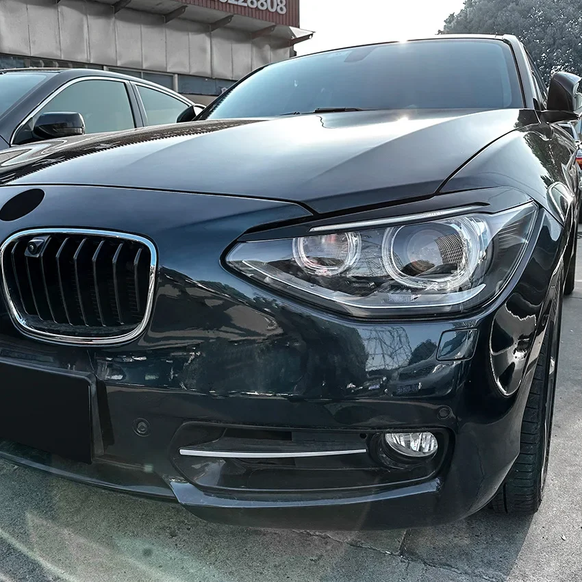 GEFENSI For BMW 1 Series F20 F21 2011 2012 2013 2014 Headlight Eyebrow Eyelid Trim Lamp Cover Sticker Car Accessories