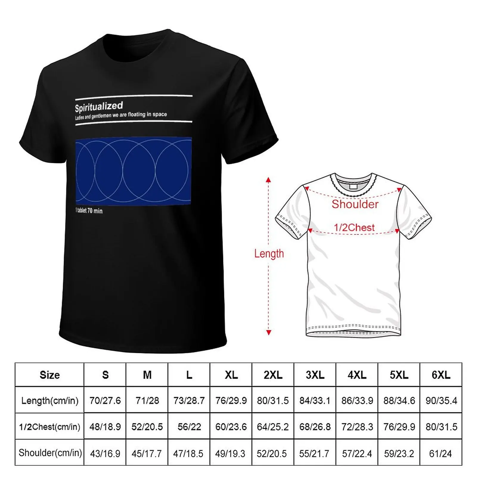 Spiritualized Tablet T-Shirt anime clothes for a boy designer t shirt men