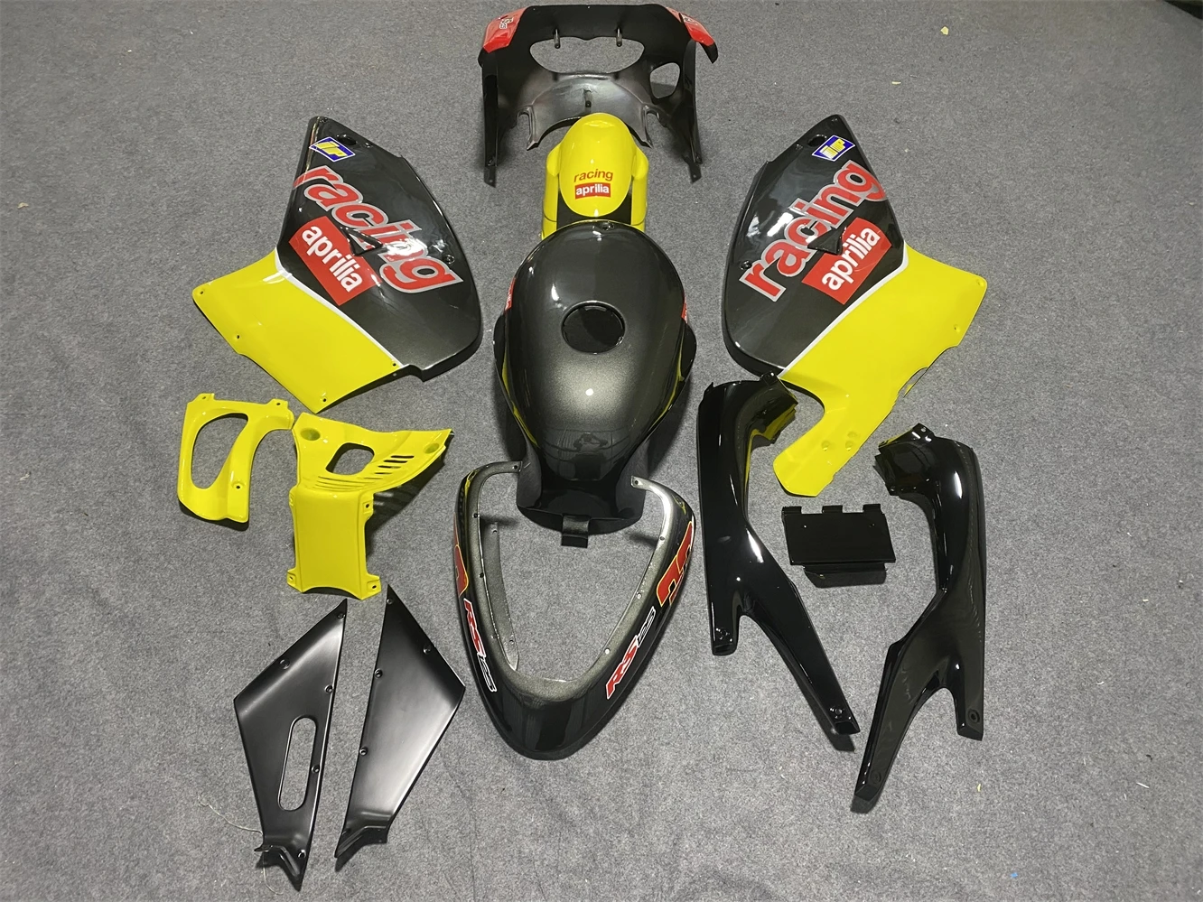 Motorcycle fairing fits Apulia RS125 00 01 02 03 04 05 RS125 2000 2001 2002 2003 2004 2005 Fairing Yellow grey motorcycle