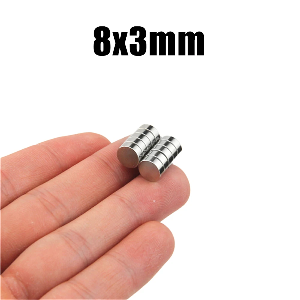 高出力ネオジム磁石,Ndfeb,直径8mm, 8x1mm, 2mm, 8x3mm, 4mm, 5mm, 8x6mm永久ディスク,8x 8x10mm, 8x15mm, 8x20mm