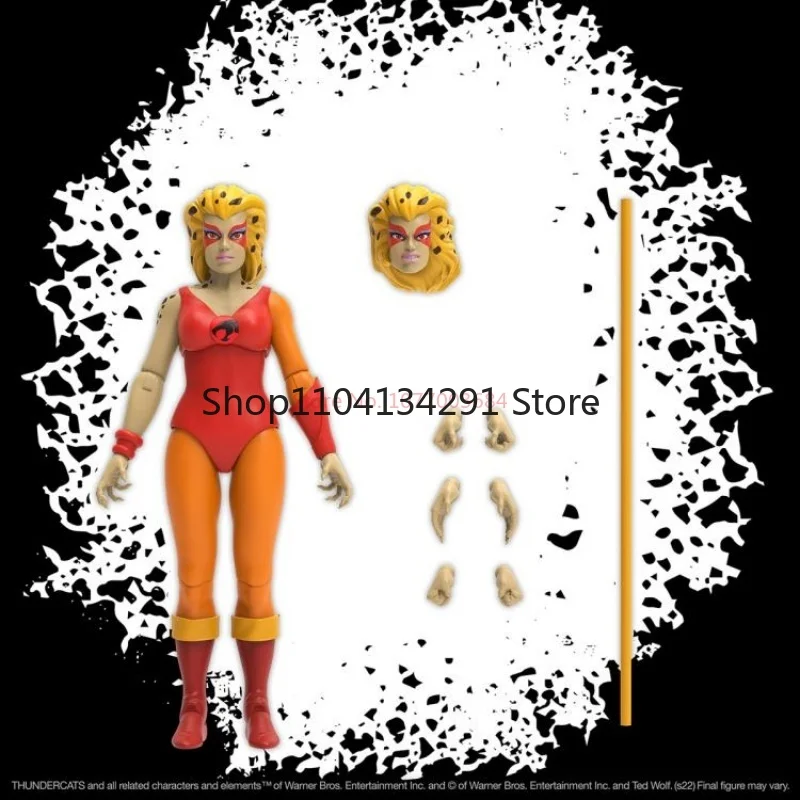 Originale SUPER7 ThunderCats Wave 6 TCW6 Gatto leone, Re demone, Donna ghepardo, Action Figure in stile retrò monchiano Giocattolo per bambini