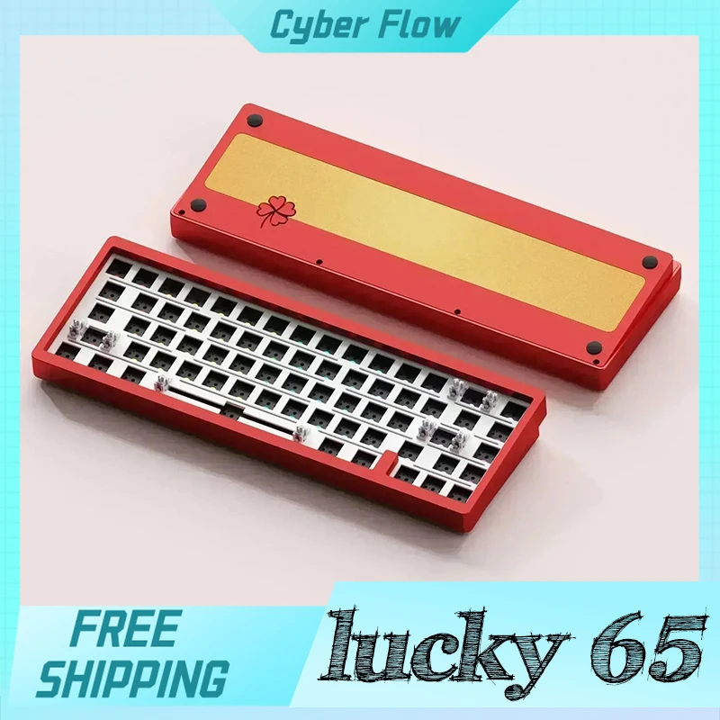 

Weikav Lucky65 Keyboard Kit Custom Usb/2.4g Wireless /Bluetooth Mechanical Keyboard Kit Gasket Rgb Structure Gaming Keyboard