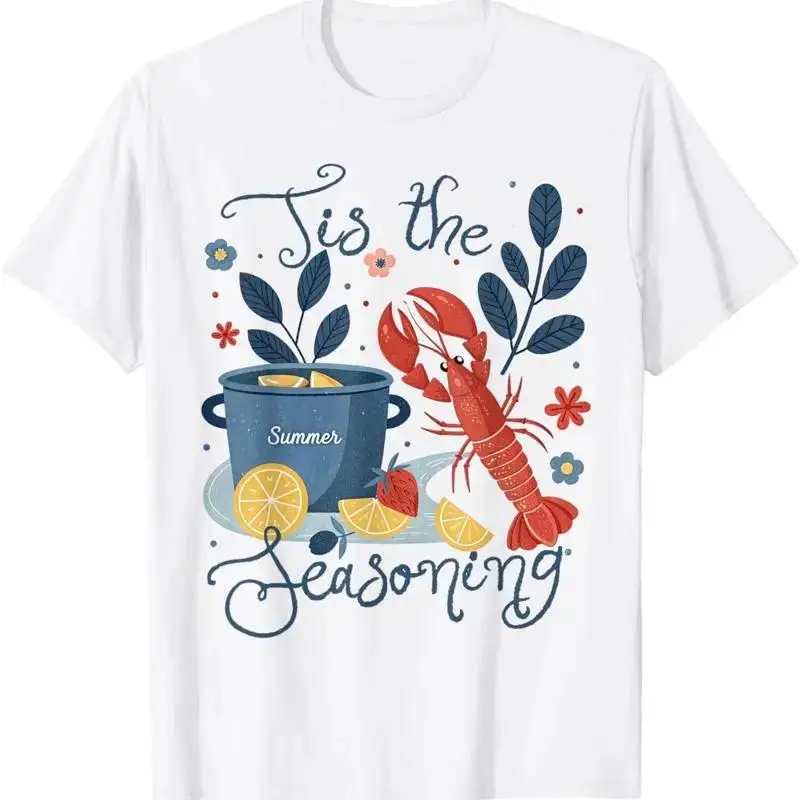 Tis The Seasoning Summer Crawfish Boil Seafood Party Lobster T Shirt