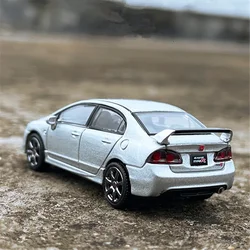 1/64 Honda Civic Type-R FD2 Alloy Sports Car Model Diecast Simulation Metal Toy Mini Car Vehicle Model Miniature Scale Kids Gift