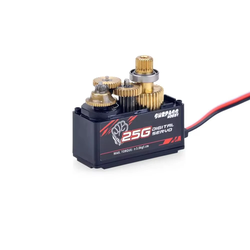 SURPASS HOBBY S0025M 25g Servo de engranaje de Metal 3KG Servo Digital para RC avión Robot 1/12 RC coche barco modelo RC