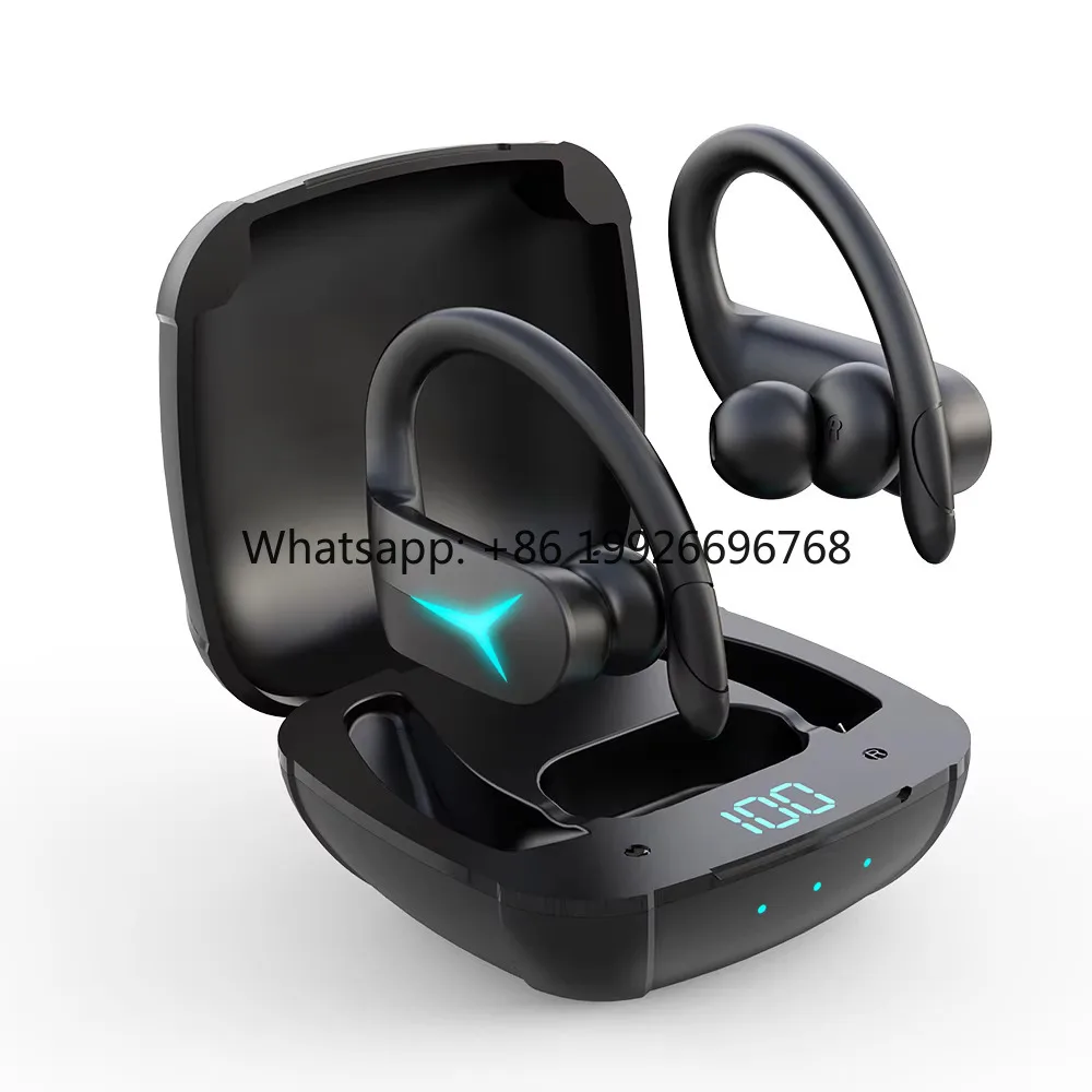 BE1030 Smart Wireless Sports Headset, 8D HIFI Sound Bass, LED Light, BT5.3 Touch Control, IPX5 Waterproof and Sweat-resistant