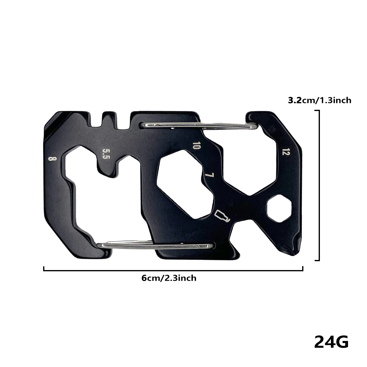 Multifunctional Portable Stainless Steel Tool Carabiner Tool Card Outdoor Survival Camping Accessories All In One