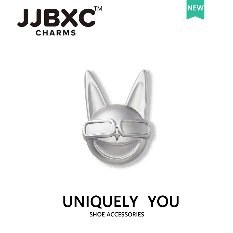 JJBXC charm  Shoe Accessories Metal Letter Flame DIY Fashion Shoe Decorations