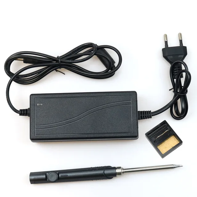 SH72 65W Mini elektryczna lutownica regulowana temperatura przenośna stacja lutownicza z zasilaczem 24V 220-400 ℃