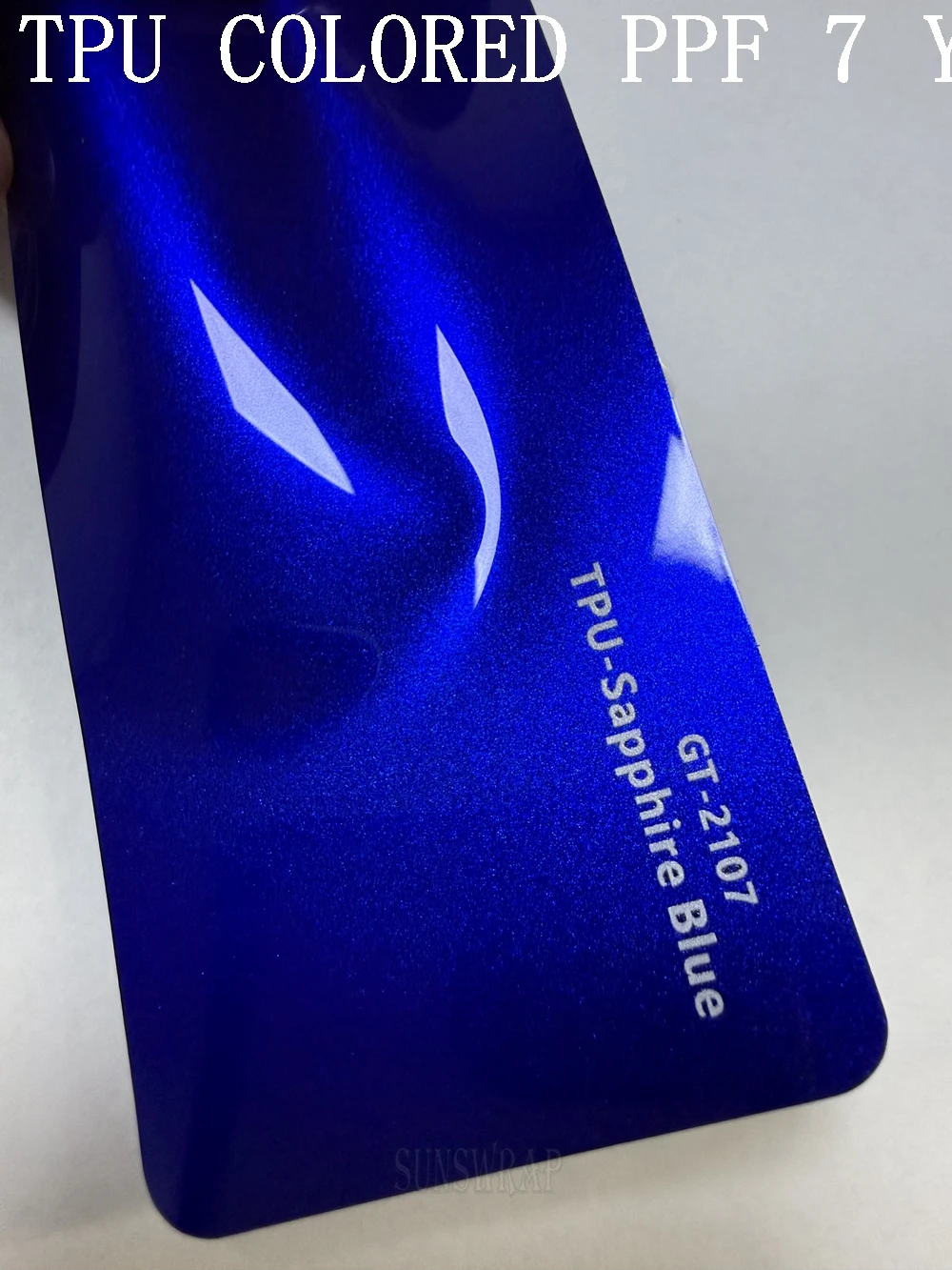 TPU Sapphire Blue Color PPF Covering Film Self-Adhesive Long-Lasting Anti-UV Anti-Corrosion for Automobiles Marine 5x52ft Roll
