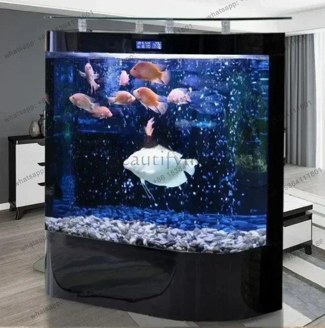 Water Ecological Landscaping Large Bottom Filter Goldfish Turtle Jar Fish Tank Aquarium Small Glass Change