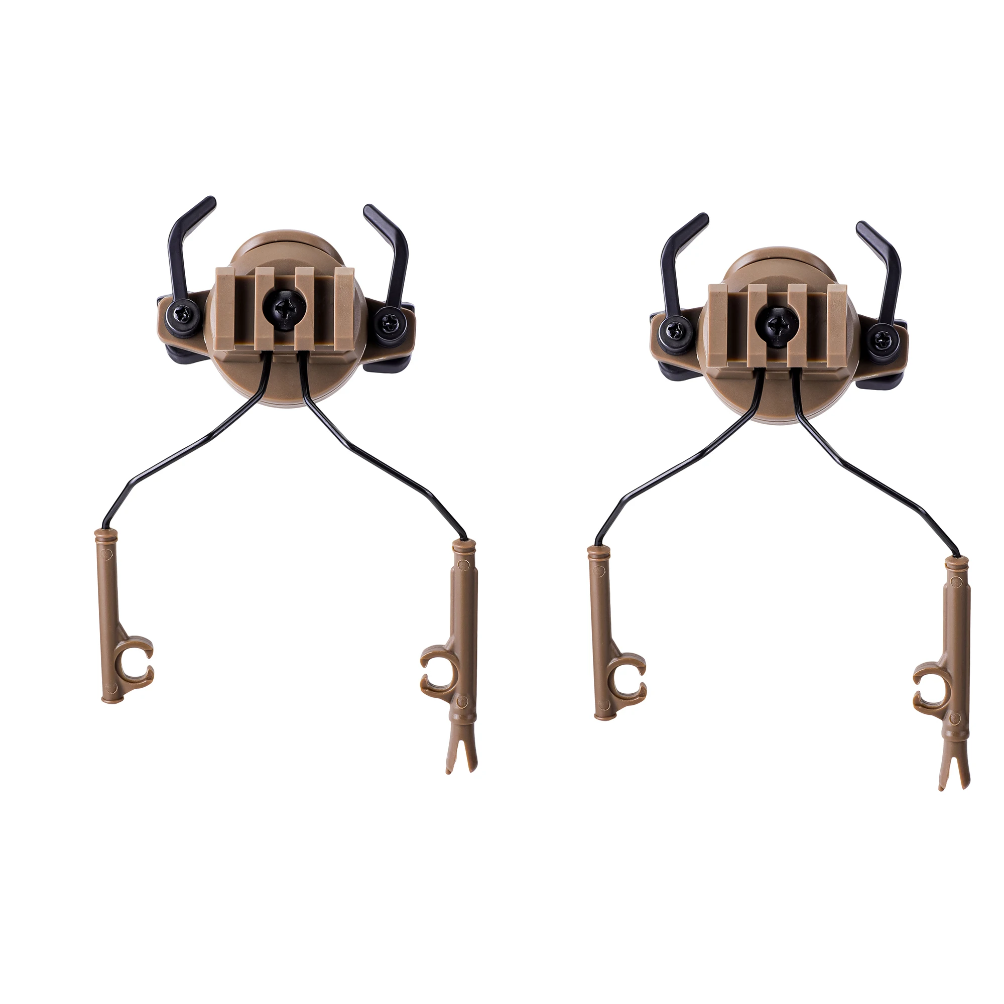 

Tactical Helmet Accessories Airsoft Headset Holder Fast Helmets Rail Adapter Set Adjustable Rail Suspension Bracket