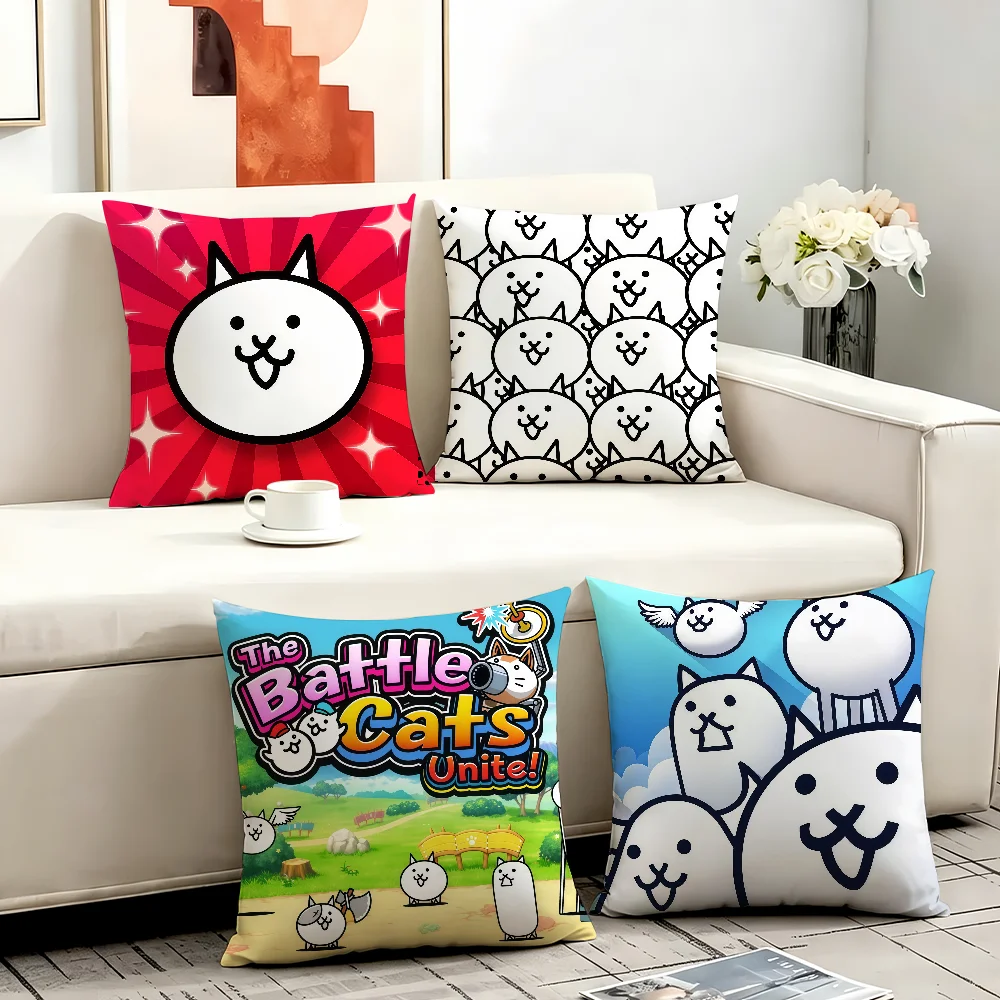 Game The B-Battle Cats cushion cover Comfortable Decorative For Bedroom Living room Dormitory Picnic and Holiday Decoration