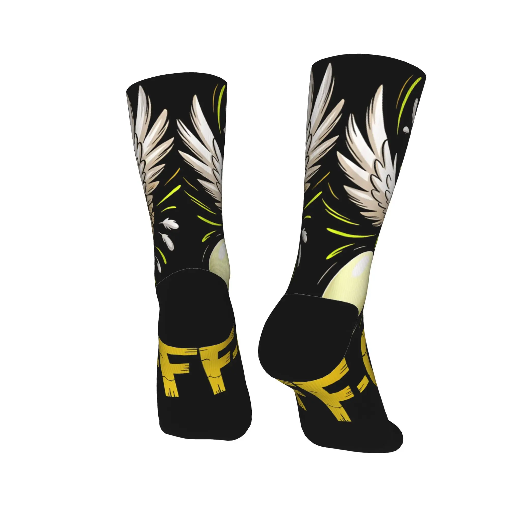 F Caw F الديك مضحك الطيور Fcawf جوارب زوجين الجوارب متوسطة لينة خمر الجوارب الربيع البكتيريا الجرافيك الجوارب هدية عيد ميلاد