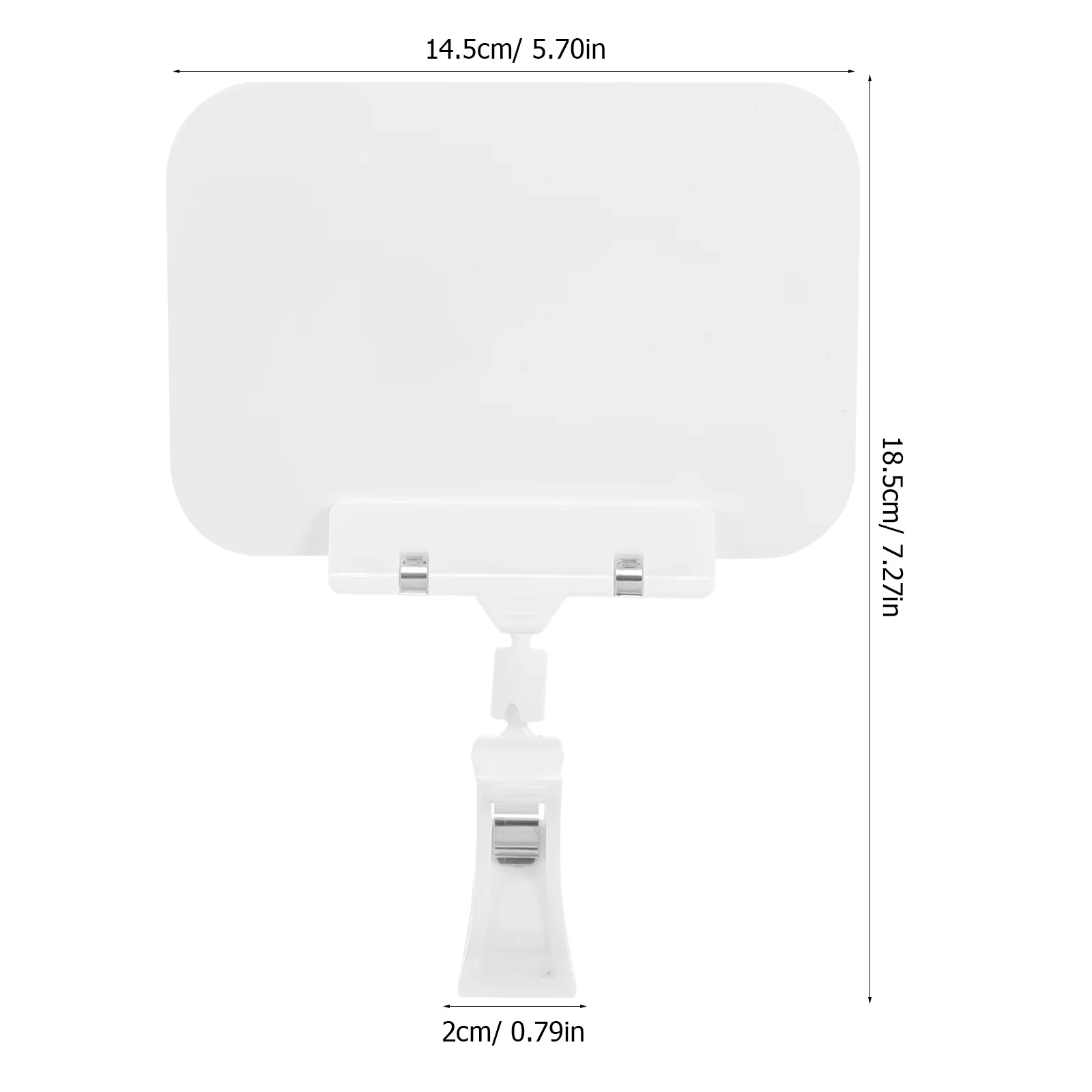 10 pcs Waterproof Price Tag Holder Small Sign Display Clip For Store Retail Merchandise Advertising Plastic Sign Holder Stand