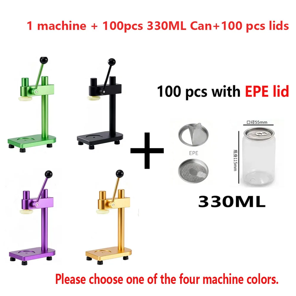 

Коммерческая машина для запечатывания бака с ручным приводом для чая с молоком, высококачественная регулируемая машина для запечатывания банок для напитков, уличные продажи