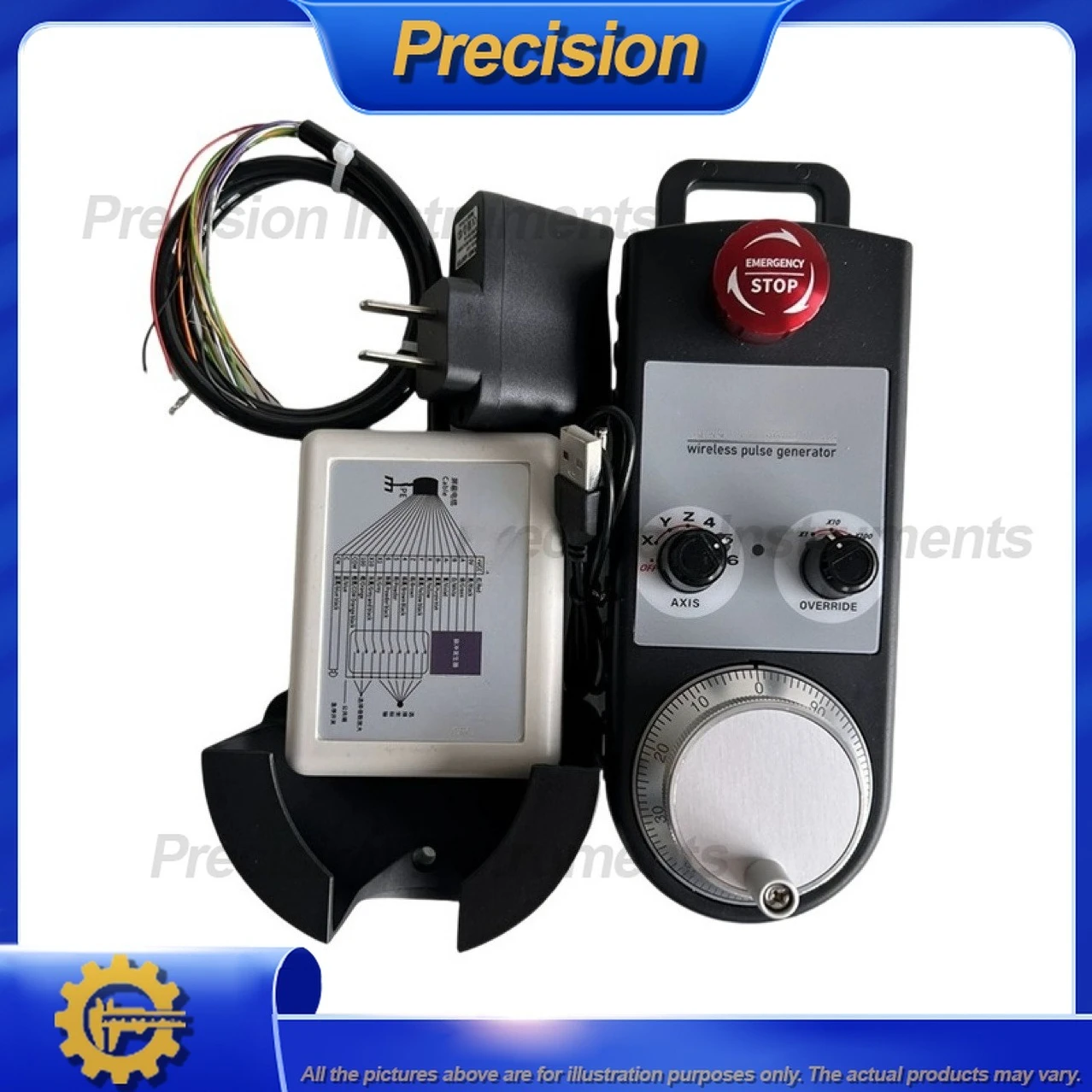 2026 CNC Wireless Handwheel for Milling Machine External Handle Pulse Generator for Engraving and Machining Center Handheld Unit