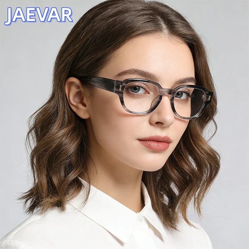 

Очки JAEVAR: Новые, ручной работы, ретро-оправы, ультралегкие, классические, с защитой от синего света, для мужчин и женщин, маленькая оправа, модель 8629