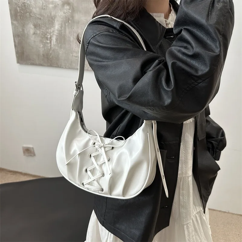 String Bow Women New Temperament Sweet Cool Large Capacity Trend Crossbody Shoulder Bag