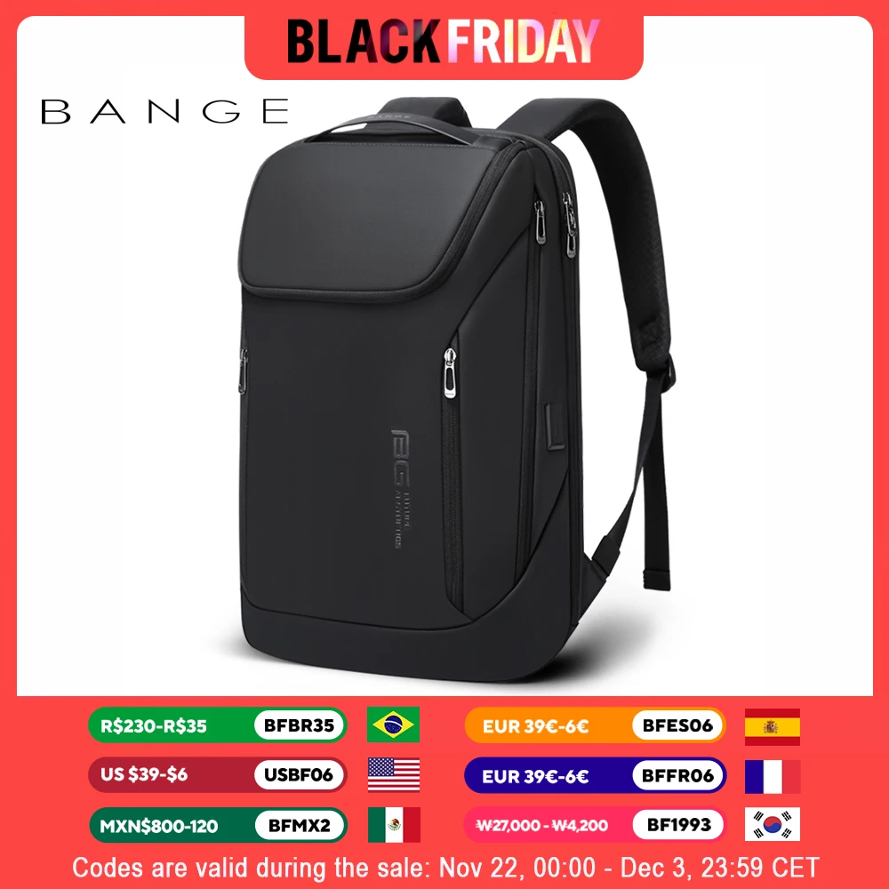 BANGE Waterproof Multi-Use Laptop Backpack For 15.6\