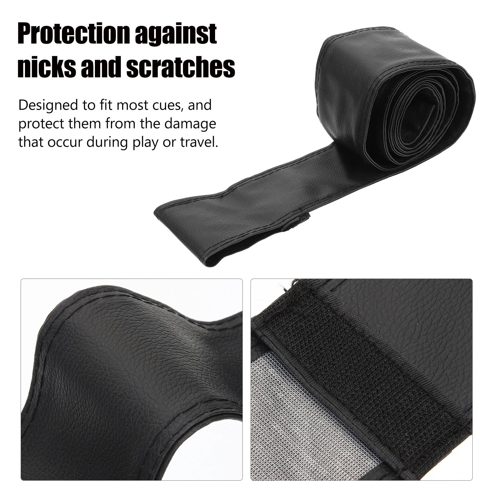 

Billiard Bag Pool Stick Case Pu Material Adjustable Strap Portable Cue Storage Pouch Wear-Resist Vibration Protection Reusable