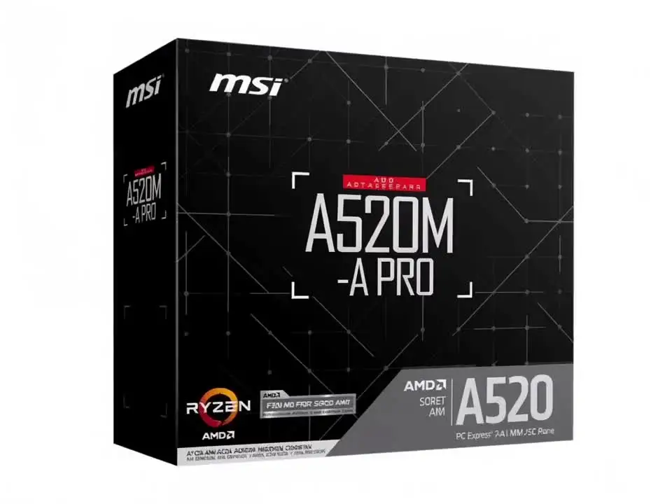 MSI A520M-A PRO AM4 DDR4 Motherboard for Ryzen 5 5600G