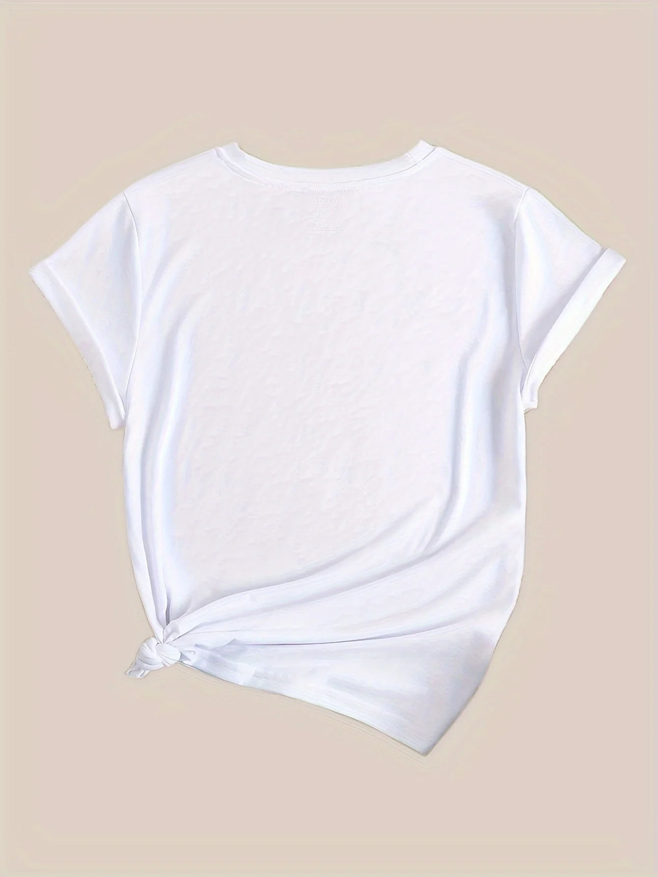 Buntes Kurzarm-T-Shirt mit Weingläsern und Weinmuster und Rundhalsausschnitt