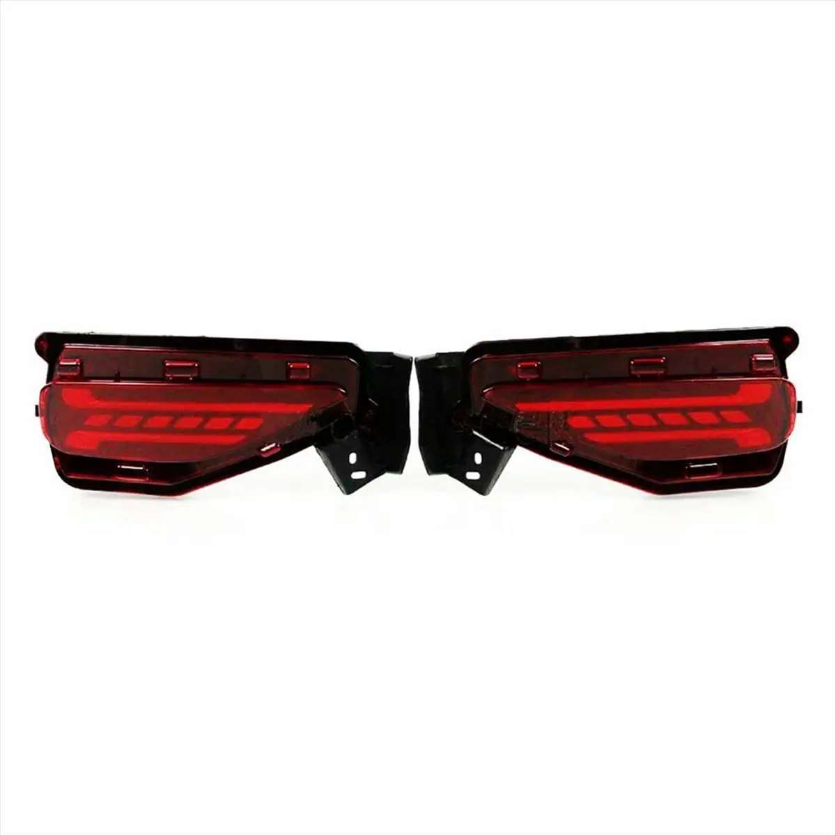 Learned- For Toyota Fortuner 2015-2019 Car LED Rear Bumper Light Reflector Fog Brake Lamp Dynamic Turn Signal Light
