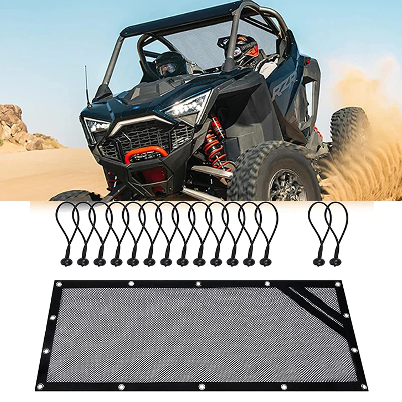 

UTV Rear Window Net for RZR Soft Mesh Sunshade Easy Install on RZR 570 800 1000 900 RZR XP Turbo 2015-2022 RZR XP 1000 2014-2021