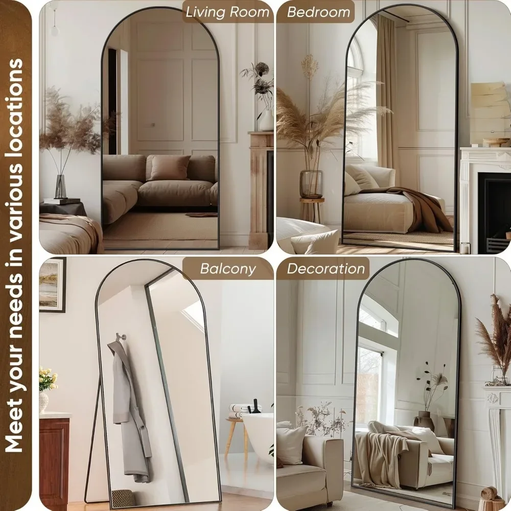 71"x28" Floor Mirror, Floor Standing Mirror Freestanding Full Body Mirror with Stand for Bedroom, Hanging Mounted Mirror